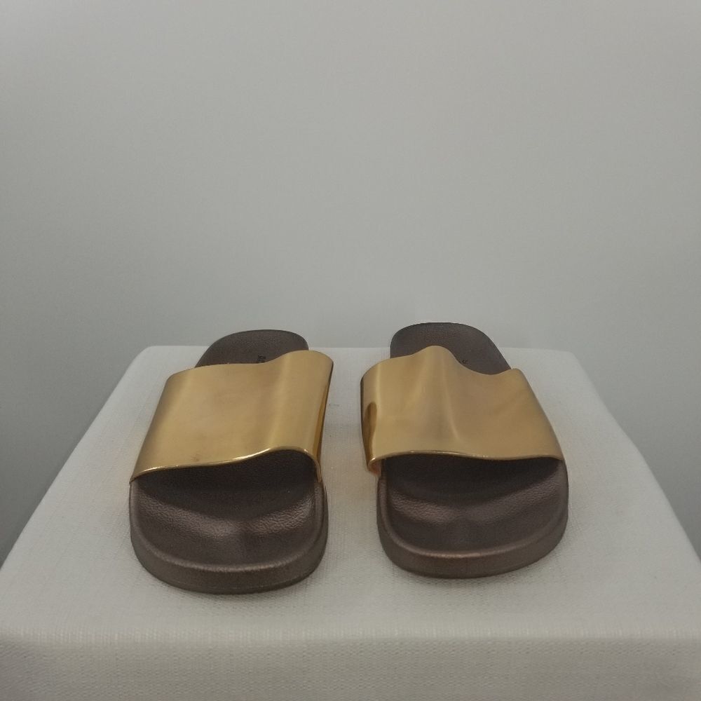Activ Pro Metallic Gold Slide Sandals - Picture 2 of 10